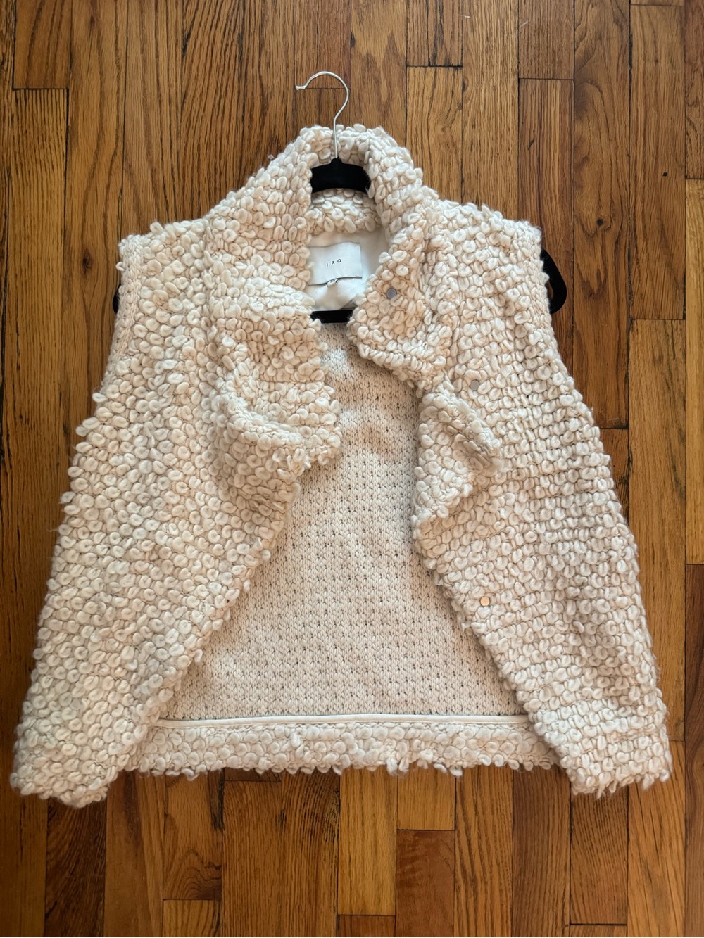 IRO Cozy Cream Faux Fur Vest
